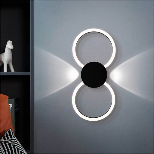 Sleek Modern Black LED Ceiling Light for Indoor Spaces Perfect for Home Decor