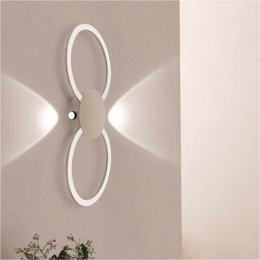 Sleek Modern Sandy Finish LED Ceiling Light for Indoor Spaces