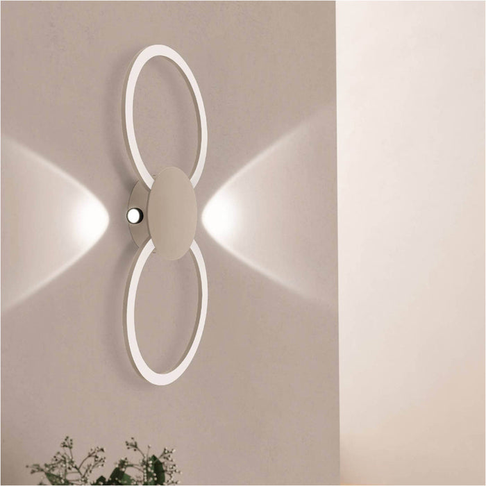 Sleek Modern Sandy Finish LED Ceiling Light for Indoor Spaces
