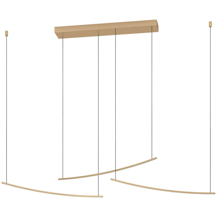 Elegant Matte Brass LED Pendant Ceiling Light for Modern Interiors