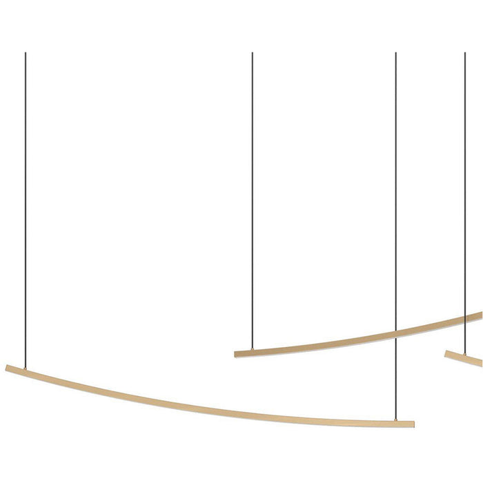 Elegant Matte Brass LED Pendant Ceiling Light for Modern Interiors