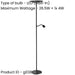 Stylish Modern Black LED Floor Lamp for Indoor Use Elegant Lighting Solution