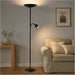 2 PACK Stylish Modern Black LED Floor Lamp for Indoor Use Elegant Lighting Solution