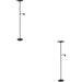 2 PACK Stylish Modern Black LED Floor Lamp for Indoor Use Elegant Lighting Solution