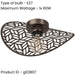 Elegant Modern Design Bronze Ceiling Light for Indoor Spaces Semi Flush Mount