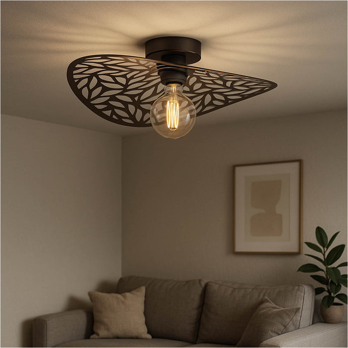 Elegant Modern Design Bronze Ceiling Light for Indoor Spaces Semi Flush Mount