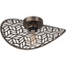 Elegant Modern Design Bronze Ceiling Light for Indoor Spaces Semi Flush Mount