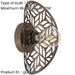 2 PACK Stylish Modern Design Bronze Wall Light for Indoor Home Decor