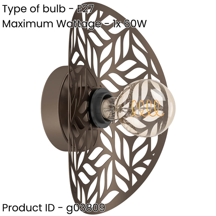 Stylish Modern Design Bronze Wall Light for Indoor Home Decor