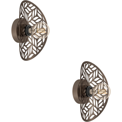 2 PACK Stylish Modern Design Bronze Wall Light for Indoor Home Decor