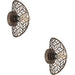 2 PACK Stylish Modern Design Bronze Wall Light for Indoor Home Decor