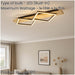 Stylish Modern Black and Brown LED Ceiling Light for Indoor Spaces