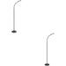 2 PACK Stylish Modern Black LED Floor Lamp for Contemporary Home Decor