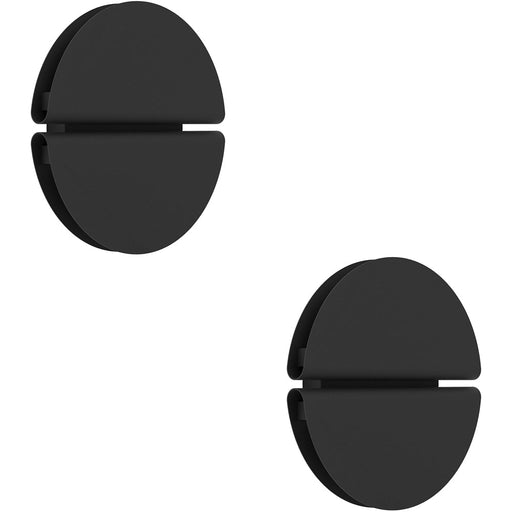 2 PACK Sleek Modern Design Black LED Wall Light for Indoor Home Illumination