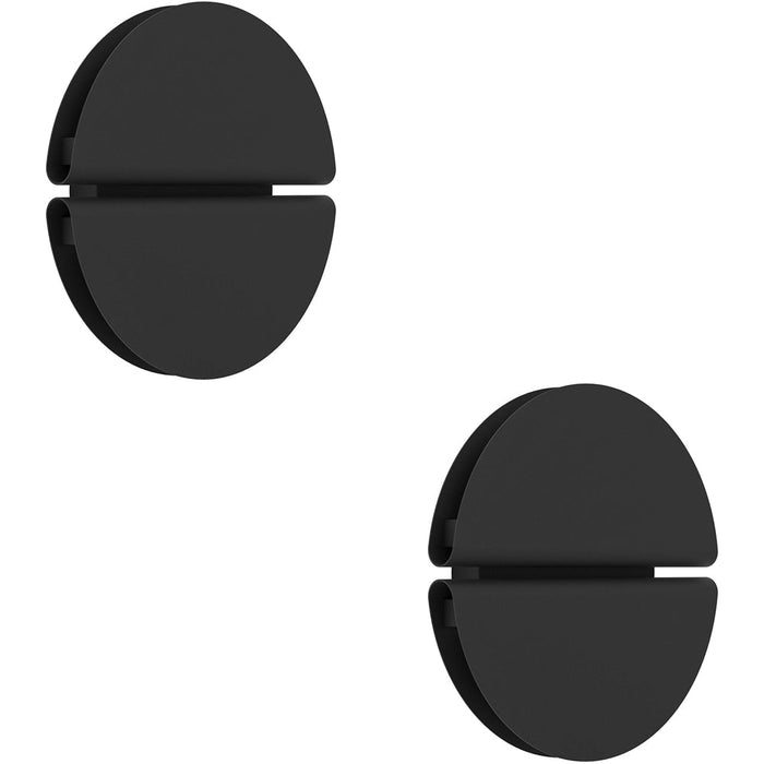 2 PACK Sleek Modern Design Black LED Wall Light for Indoor Home Illumination