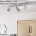 Sleek Modern White Triple LED Ceiling Spotlight for Any Room
