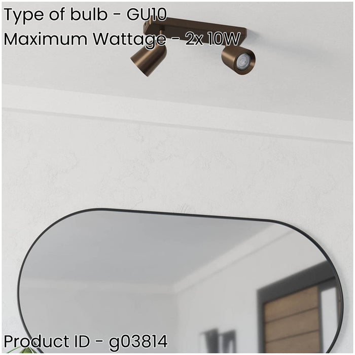 Stylish Dark Bronze LED Ceiling Spotlight for Indoor Spaces