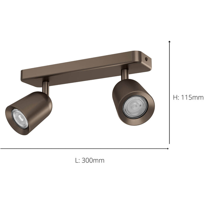 Stylish Dark Bronze LED Ceiling Spotlight for Indoor Spaces