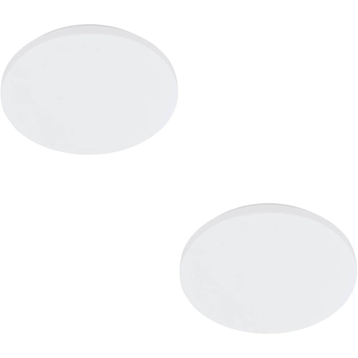 2 PACK Sleek Modern White LED Ceiling Light for Any Indoor Space