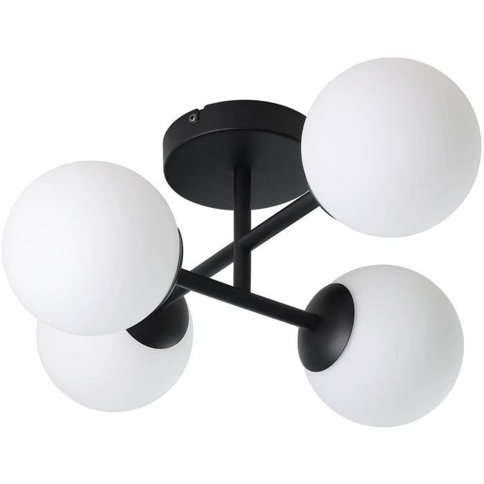Stylish Black LED Ceiling Light for Modern Indoor Bathroom Decor
