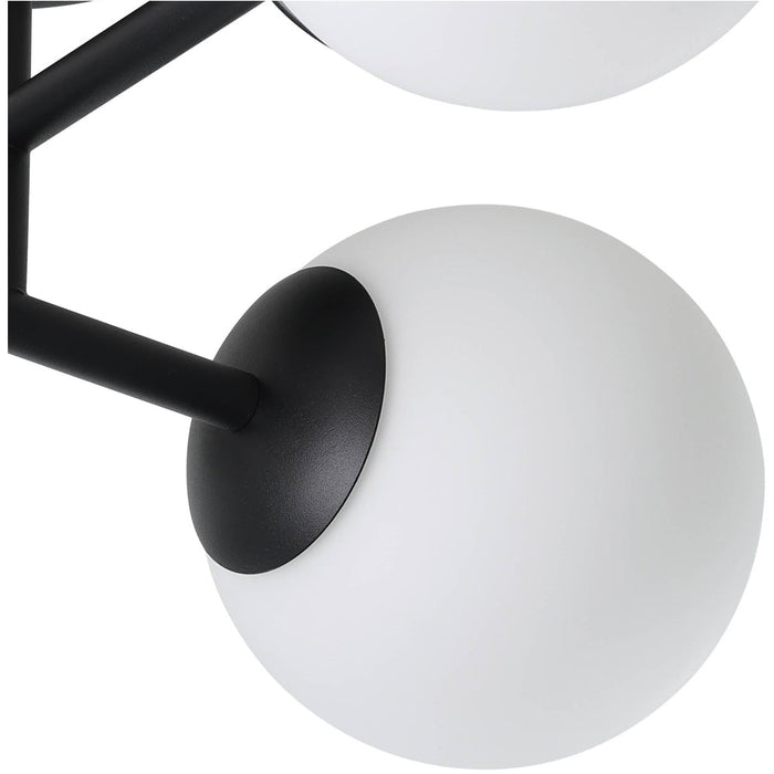 Stylish Black LED Ceiling Light for Modern Indoor Bathroom Decor