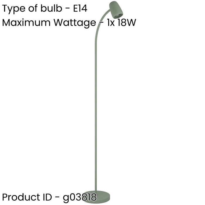 2 PACK Stylish Modern Green Floor Lamp Elegant Indoor Lighting for Home Decor