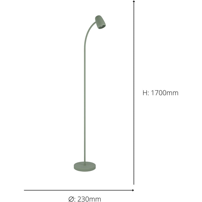 2 PACK Stylish Modern Green Floor Lamp Elegant Indoor Lighting for Home Decor