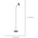 2 PACK Stylish Modern Green Floor Lamp Elegant Indoor Lighting for Home Decor