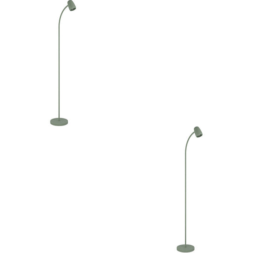 2 PACK Stylish Modern Green Floor Lamp Elegant Indoor Lighting for Home Decor