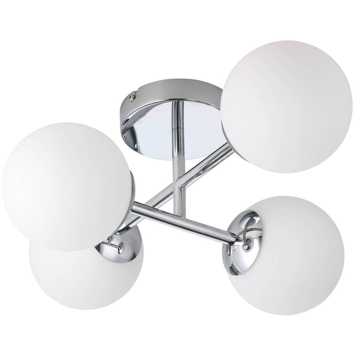 Stylish Modern Chrome LED Ceiling Light for Indoor Bathroom Decor