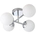 Stylish Modern Chrome LED Ceiling Light for Indoor Bathroom Decor