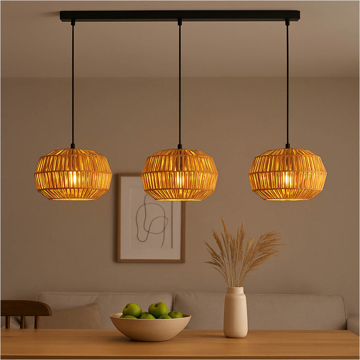 Stylish Modern Black Triple Pendant Ceiling Light for Indoor Spaces