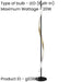 Stylish Black and Brushed Brass LED Floor Lamp for Modern Interiors