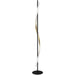 Stylish Black and Brushed Brass LED Floor Lamp for Modern Interiors