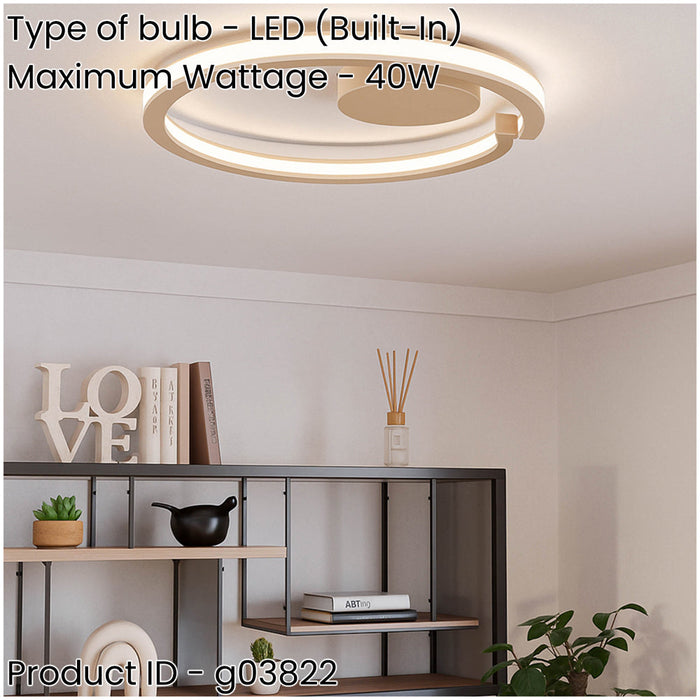 Sleek Modern Sandy LED Ceiling Light for Indoor Spaces Perfect Home Illumination