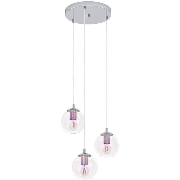 Stylish Modern Chrome Pendant Light E27 Elegant Indoor Ceiling Lighting for Home