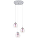 Stylish Modern Chrome Pendant Light E27 Elegant Indoor Ceiling Lighting for Home