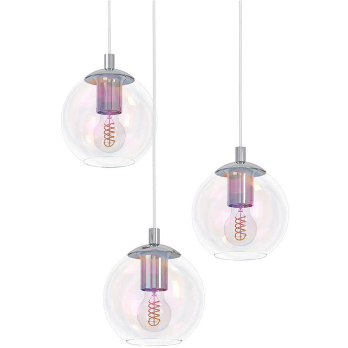 Stylish Modern Chrome Pendant Light E27 Elegant Indoor Ceiling Lighting for Home