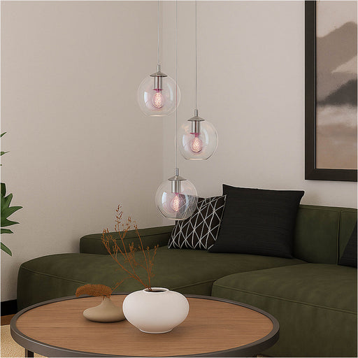 Stylish Modern Chrome Pendant Light E27 Elegant Indoor Ceiling Lighting for Home