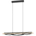 Stylish Modern Black and Brown LED Pendant Ceiling Light for Contemporary Interiors