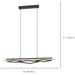 Stylish Modern Black and Brown LED Pendant Ceiling Light for Contemporary Interiors
