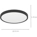 Sleek Modern Black Round LED Ceiling Light for Stylish Indoor Spaces