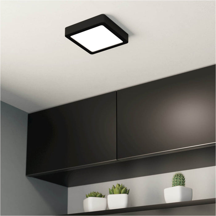 Stylish LED Black Square Ceiling Light for Modern Indoor Spaces