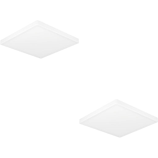 2 PACK Sleek Modern Black Square LED Ceiling Light for Indoor Spaces Stylish and Energy Efficient