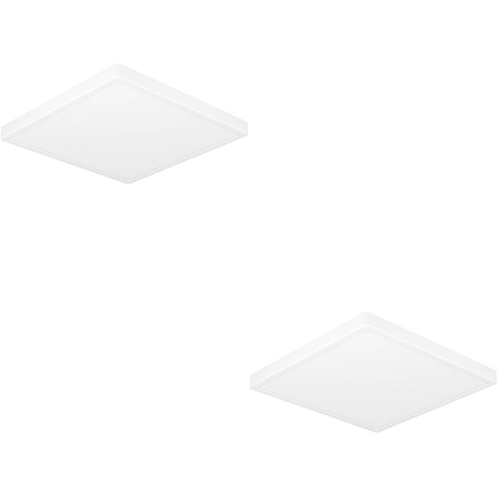 2 PACK Sleek Modern Black Square LED Ceiling Light for Indoor Spaces Stylish and Energy Efficient