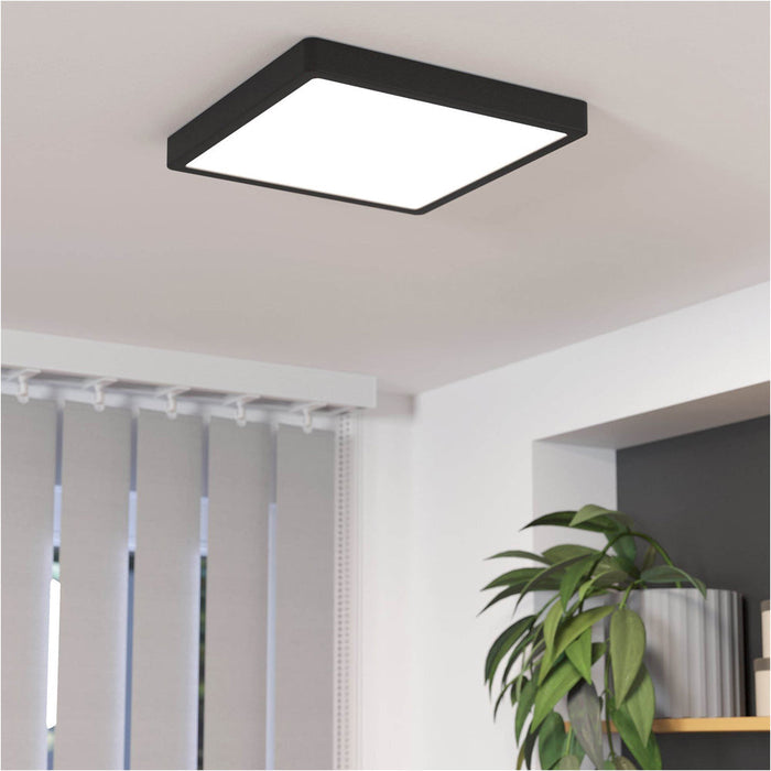 2 PACK Modern Black Square Ceiling Light LED Indoor Fixture for Contemporary Homes
