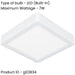 2 PACK Stylish White Square LED Ceiling Light for Modern Homes Versatile Indoor Illumination