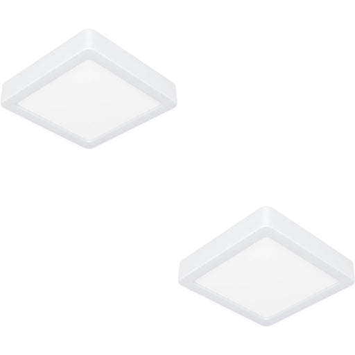 2 PACK Stylish White Square LED Ceiling Light for Modern Homes Versatile Indoor Illumination