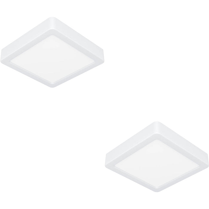 2 PACK Stylish White Square LED Ceiling Light for Modern Homes Versatile Indoor Illumination