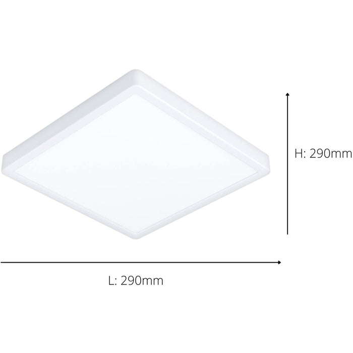 2 PACK Stylish Modern White Square LED Ceiling Light for Indoor Spaces